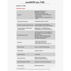 Burg Wächter secuENTRY pro 7100 Zylinder
