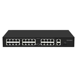 PoE Switch 24 PoE ports, 2 Gigabit Port, 1 Gigabit SFP