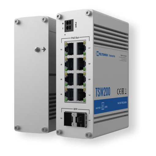 Teltonika TSW200 PoE+ Switch 8 10/100/1000, 2