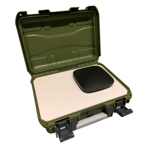 Ajax Hub - mobiler outdoor Koffer batteriebetrieben Olivegrün/Ajax Hub Plus/24 Wochen/mit Bedruck (einmalig 300€)