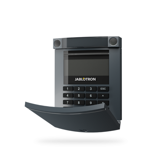 Jablotron JA-114E-AN Bus- Zugangsmodul mit LCD Display, Tastatur und RFID- Lesegerät - Anthrazit