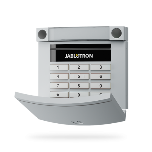 Jablotron JA-153E-GR Funk- Zugangsmodul mit Tastatur und RFID- Lesegerät - Grau