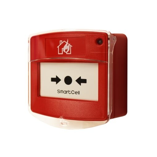Smartcell Funk Handfeuermelder in Rot