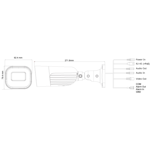 Provision I6-380IPE-MVF 60M IR 8MP Motorized Vari-Focal Bullet