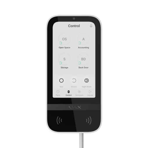 Superior KeyPad TouchScreen Fibra white EU