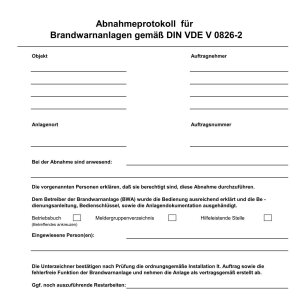 SmartCell Abnahmeprotokoll für Brandwarnanlagen...