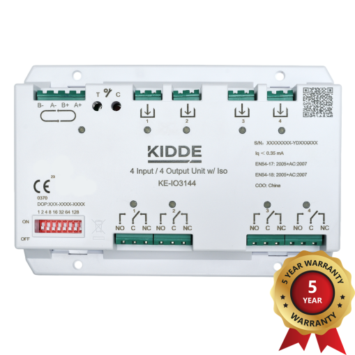 2X Intelligent adressierbare 4-Eingangs-/4-Ausgangseinheit mit Isolator