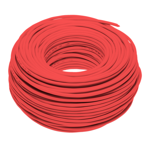 2X Feuerhemmendes Kabel 2 x 1 mm², PH30, 100/100 V (200-m-Rolle)