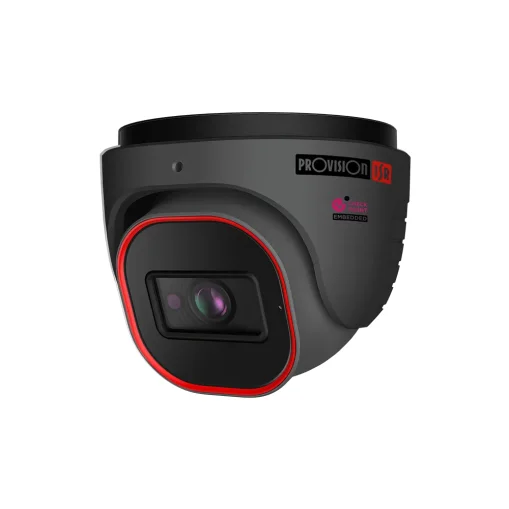 Provision DI-340IPEN-28-G-V4 20m IR 4mp DDA Analytics Fixed Lens Small Dome/Turret Camera With Built-in Check Point Protection and Dual System technology