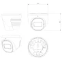Provision DI-340IPEN-28-G-V4 20m IR 4mp DDA Analytics Fixed Lens Small Dome/Turret Camera With Built-in Check Point Protection and Dual System technology