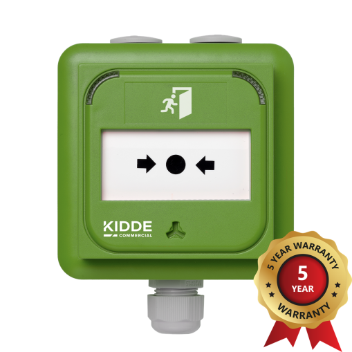 2X Intelligenter adressierbarer Handfeuermelder der Excellence-Serie mit Isolator, wetterfest