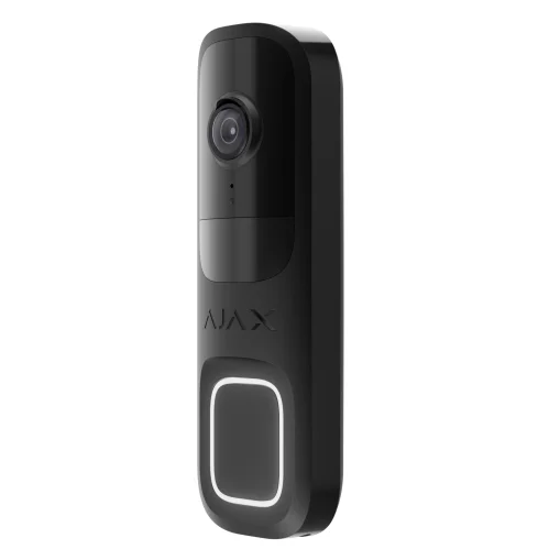 Ajax DoorBell black – Kabellose Türklingel mit hochwertigem Design und schneller Reaktion auf Knopfdruck