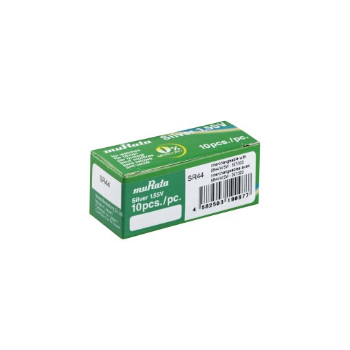 Murata 303/357 SR44 Silberoxid-Knopfzelle | 10er-Box
