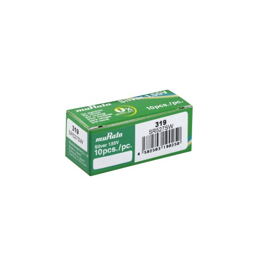 Murata 319 SR527SW Silberoxid-Microbatterie | 10er-Box