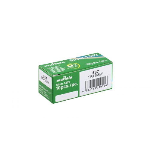 Murata 337 SR416SW Silberoxid Batterie | 10er-Box