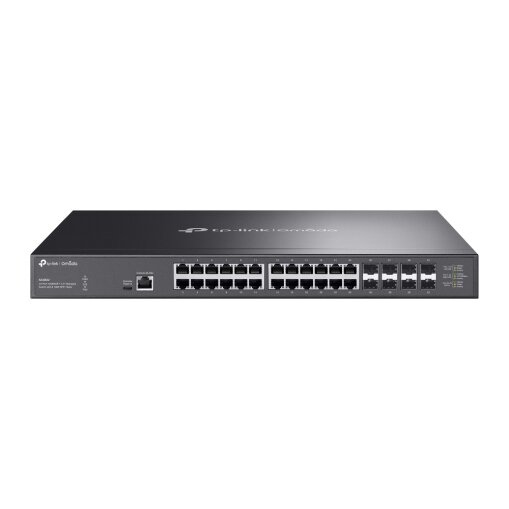 Omada 24-Port 2.5GBASE-T and 4-Port 10GE SFP+ L2+ Managed Switch with 16-Port PoE+ & 8-Port PoE++