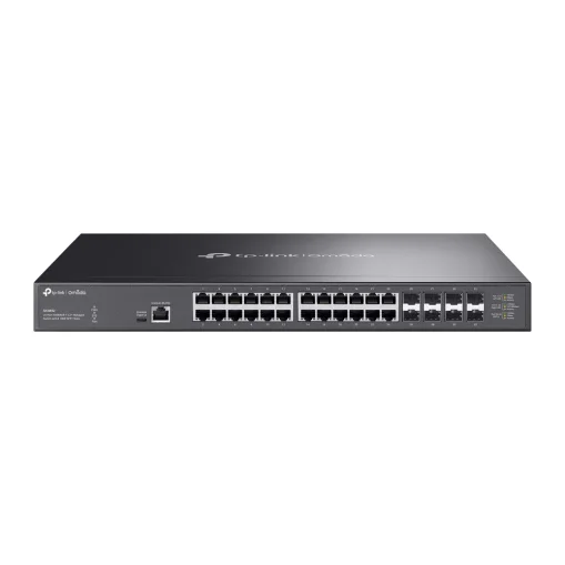 Omada 24-Port 2.5GBASE-T and 4-Port 10GE SFP+ L2+ Managed Switch with 16-Port PoE+ & 8-Port PoE++