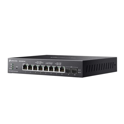 Omada 8-Port 2.5GBASE-T and 2-Port 10GE SFP+ Smart Switch with 8-Port PoE+