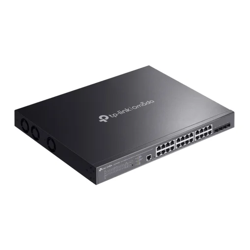 Omada 24-Port Gigabit and 4-Port 10GE SFP+ L2+ Managed Switch with 16-Port PoE+ & 8-Port PoE++