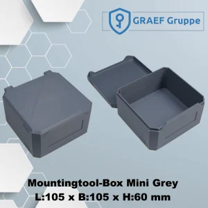 Mountingtool Box Mini Grey 105x105x60 mm