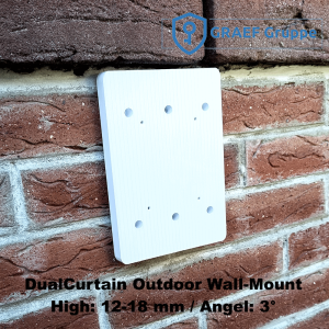 Dualcurtain Outdoor Wall Mount-12-18 3° white
