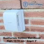 Dualcurtain Outdoor Wall Mount-12-18 3° white