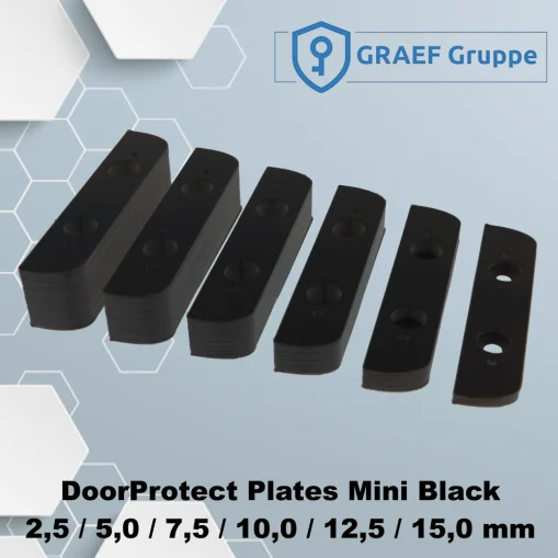 DoorProtect Plates Mini Black 2,5 / 5 / 7,5 / 10 / 12,5 / 15 mm