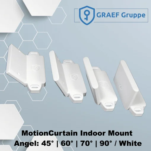 MotionCurtain Indoor Mount White 45° / 60° / 70° / 90°