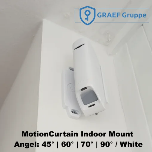 MotionCurtain Indoor Mount White 45° / 60° / 70° / 90°