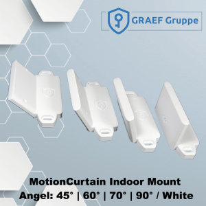 MotionCurtain Indoor Mount White 45° / 60° /...