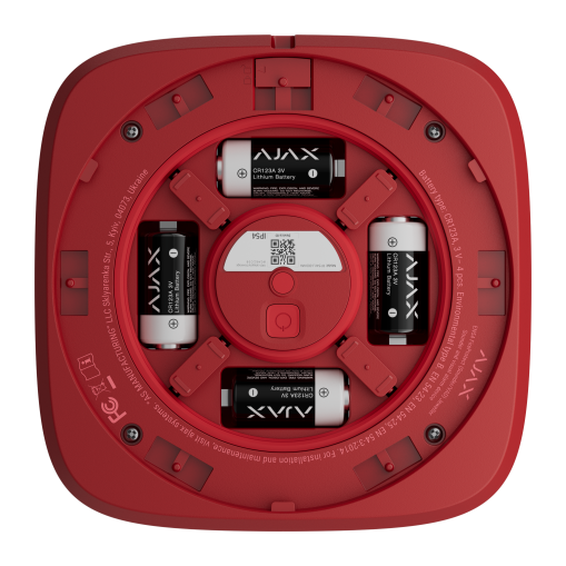 Ajax EN54 FireProtect (Sounder/VAD) rot