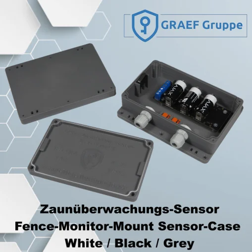 Fence Monitoring Mount Sensor Case Black