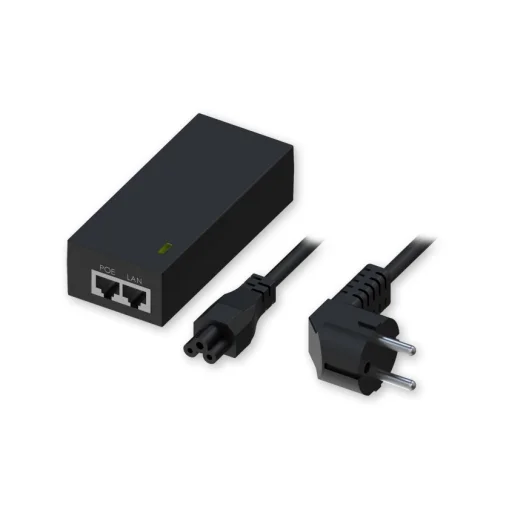 EU Single Port Gigabit PoE Injector, 30 W
